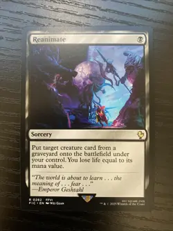 Reanimate 0282 Commander Final Fantasy Rare Magic The Gathering English NM - Image 1