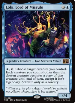 Wizards of the Coast MTG Loki, Lord of Misrule Foil Mythic Blue #0628 - Image 1