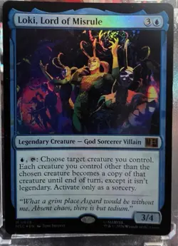 Wizards of the Coast MTG Loki, Lord of Misrule Foil Mythic Blue #0628 - Image 3