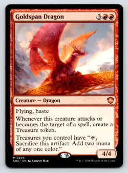 Goldspan Dragon M Commander: Secrets of Strixhaven 245 LP - Image 1
