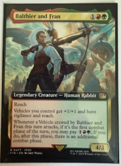 Magic the Gathering: Balthier and Fran (Extended Art) Final Fantasy Regular NM - Image 1