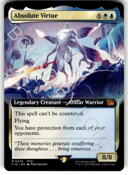 Absolute Virtue (Extended Art) 476 Mythic FINAL FANTASY Magic: The Gathering NM - Image 1