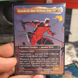 MTG Marvel Super Heroes - Daredevil, Man Without Fear EN Rare - R 0324 - Image 1