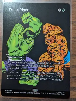 Primal Vigor Borderless 81 Marvel Universe Eternal Legal Magic the Gathering - Image 1