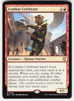 Combat Celebrant 194 Mythic Commander: Bloomburrow Magic: The Gathering LP - Image 2