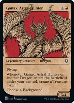 MP - Ganax, Astral Hunter (Showcase) [CLB - 398] Commander Legends: Battle fo... - Image 1