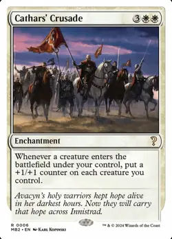 [1x] Cathars' Crusade Near Mint, English Mystery Booster 2 MTG Magic - Image 1