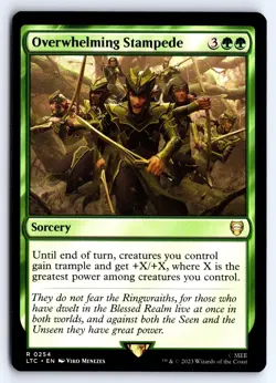 Overwhelming Stampede 254 Commander: Lord of the Rings: Magic NM - Image 1