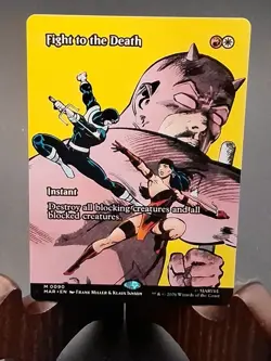 Fight to the Death (Borderless) Marvel Universe Eternal-Legal MTG Regular NM - Image 1