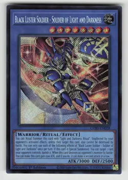 YugiOh Chaos Origins BLACK LUSTER SOLDIER Soldier Light & Darkness Secret Rare - Image 1