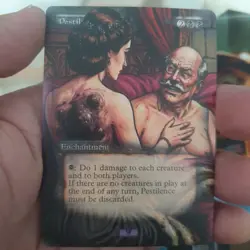 MTG Altered Art Card - Pestilence - Revised - Magic The Gathering - Image 1