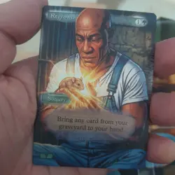 MTG Altered Art Card - Regrowth - Revised - Magic The Gathering - Image 1