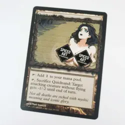 MTG Altered Art Card - Quicksand - Girl - Spiced - Magic the Gathering TCG - Image 1