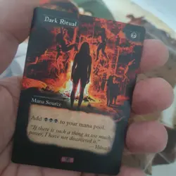 MTG Altered Art Card - Dark Ritual - Tempest - Magic The Gathering - Image 1