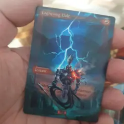 MTG Altered Art Card - Lightning Bolt 4th ED - Specter - Magic The Gathering - Image 1