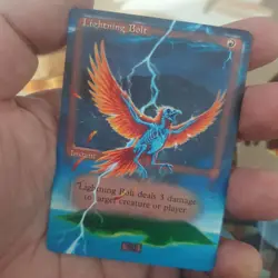 MTG Altered Art Card - Lightning Bolt 4th ED - Bolt the Bird Magic The Gathering - Image 1