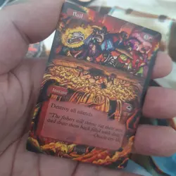 MTG Altered Art Card - Boil - Tempest - Oden’s Sacrifice - Magic The Gathering - Image 1