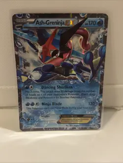 Pokemon TCG Ash-Greninja-EX Holo Promo Card XY133 Volcanion EX - Image 1