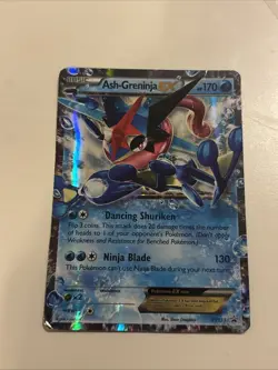 Pokemon TCG Ash-Greninja-EX Holo Promo Card XY133 Volcanion EX - Image 3
