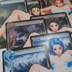 MTG Altered Art Cards Land Scene Set - Bubble Bath - Magic the Gathering TCG - Image 2