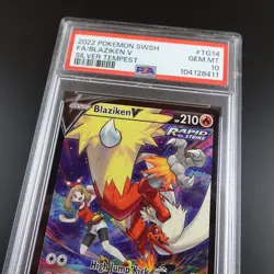 PSA 10 Blaziken V TG14/TG30 Silver Tempest Full Art Graded Pokemon Card - Image 2