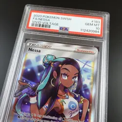 PSA 10 Nessa 183/185 Trainer Vivid Voltage Full Art Holo Graded Pokemon Card - Image 2