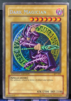 Yu-Gi-Oh Dark Magician BPT-001 Secret Rare Limited Edition Card - Played - Image 1