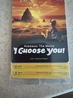 2017 Pokemon The Movie I Choose You Ash's Pikachu Promo Sealed Pack - 3 Cards - Image 3