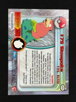 Slowpoke #79 Topps Trading Cards Series 1 Pokemon NM - Image 2