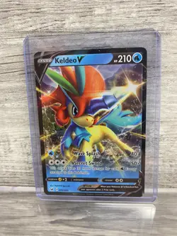 Pokemon TCG Keldeo V Sword & Shield Base Set 053/202 Holo Ultra Rare Card - Image 1