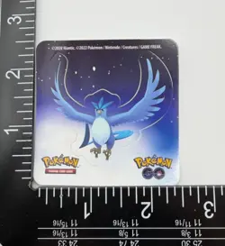 Pokemon Go Articuno Sticker Card 2022 Nintendo Trading Game Freak Unused - Image 3