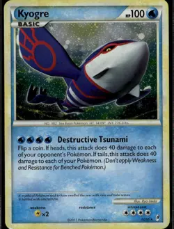 Kyogre Holo Rare Call of Legends 12/95 Water Holo Pokemon Card - Image 1