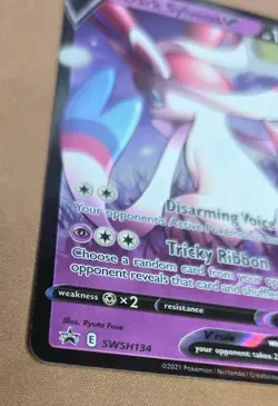 Dark Sylveon v SWSH134 SWSH: Sword & Shield Promo Cards Holo NM (Listing A) - Image 4