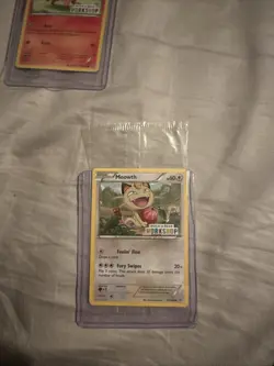 Pokemon TCG card Meowth 67/108 Build-a-Bear Workshop Stamped Promo SEALED - Image 1