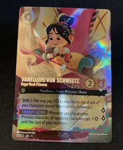 Disney Lorcana Vanellope Sugar Rush Princess D23 Promo 05/D23 Pack Fresh - Image 1