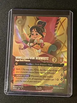 Disney Lorcana Vanellope Sugar Rush Princess D23 Promo 05/D23 Pack Fresh - Image 2