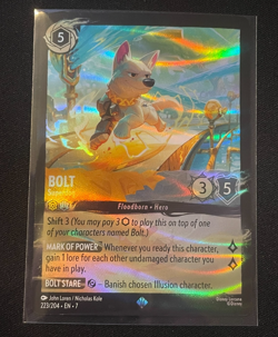 Super Rare Holo Foil Bolt Superdog 223/204 Disney Lorcana Enchanted - Image 1