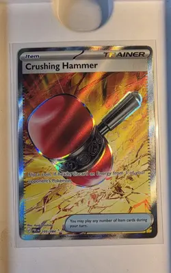 Crushing Hammer 105/084 Full Art Holo Pokemon Pitch Black TCG - Image 1