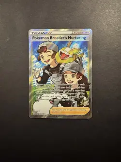 Pokemon Breeder's Nurturing (Full Art) 188/189 SWSH03: Darkness Ablaze Holofoil - Image 1
