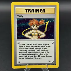 Pokemon TCG Misty Gym Heroes 18/132 Holo Holo Rare 💫 swirl 💫 - Image 1