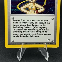 Pokemon TCG Misty Gym Heroes 18/132 Holo Holo Rare 💫 swirl 💫 - Image 3