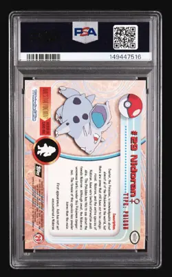 1999 TOPPS POKEMON TV #29 NIDORAN PSA 10 Gem Mint Low Pop - Image 2