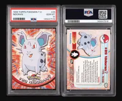 1999 TOPPS POKEMON TV #29 NIDORAN PSA 10 Gem Mint Low Pop - Image 3