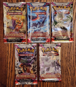 Pokemon Paldea Evolved Scarlet & Violet Booster Pack Art Set Empty Display 2023 - Image 1