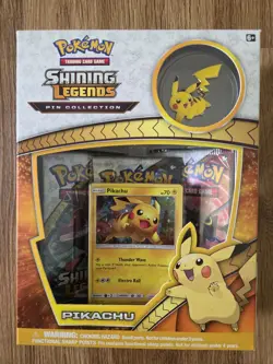 Pokemon Shining Legends Elite Trainer Box + Mewtwo Pikachu Pin Collection Boxes - Image 2