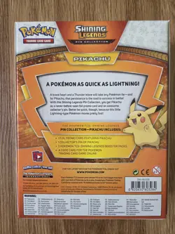 Pokemon Shining Legends Elite Trainer Box + Mewtwo Pikachu Pin Collection Boxes - Image 3