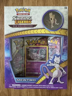Pokemon Shining Legends Elite Trainer Box + Mewtwo Pikachu Pin Collection Boxes - Image 4