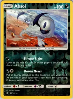 Absol 81/145 Holo Rare Guardians Rising Pokemon Reverse Holo Near Mint - Image 1