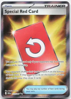 Special Red Card 113/086 Ultra Rare Chaos Rising Pokemon Holo Near Mint - Image 1