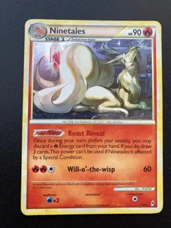 Ninetales 17/95 Holo Rare - Call of Legends 2011 - Pokemon TCG Card LP - Image 1